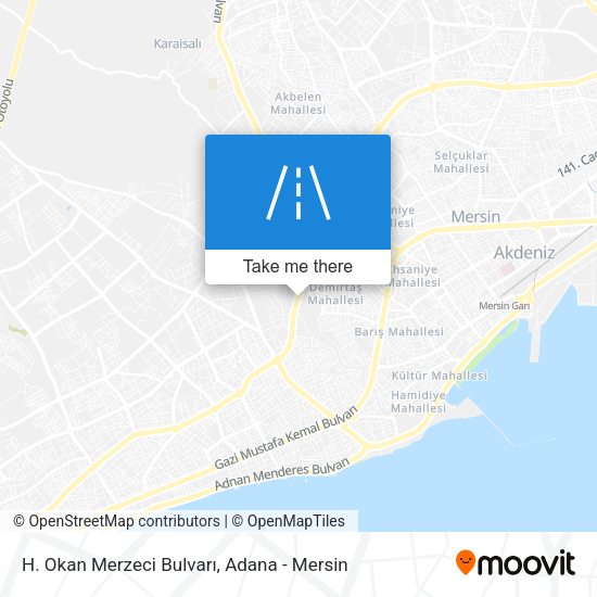 H. Okan Merzeci Bulvarı map