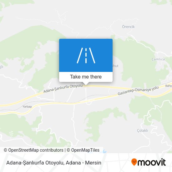 Adana-Şanlıurfa Otoyolu map