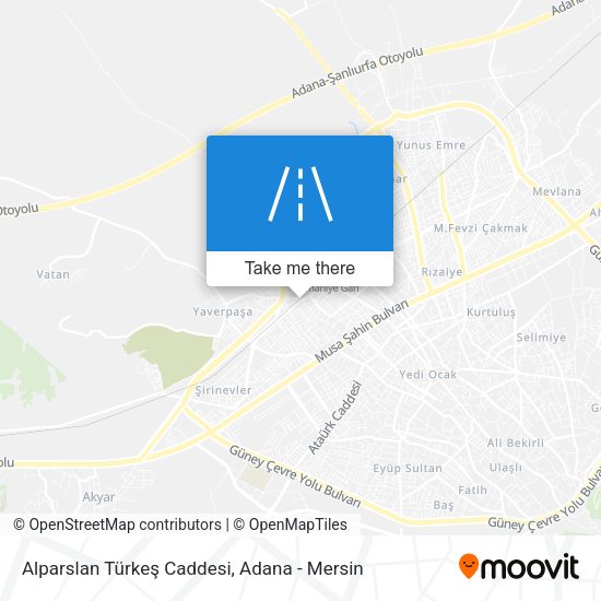 Alparslan Türkeş Caddesi map