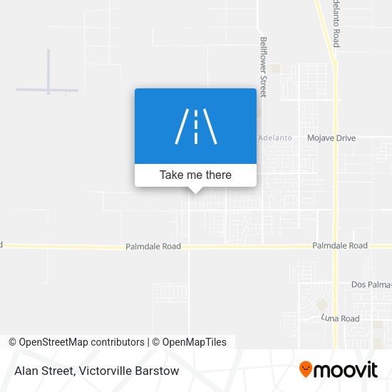 Alan Street map