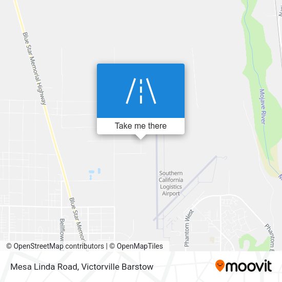 Mesa Linda Road map