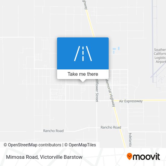 Mimosa Road map
