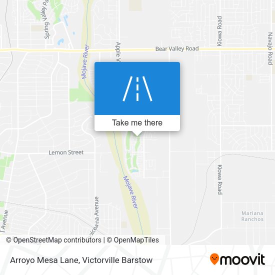 Arroyo Mesa Lane map