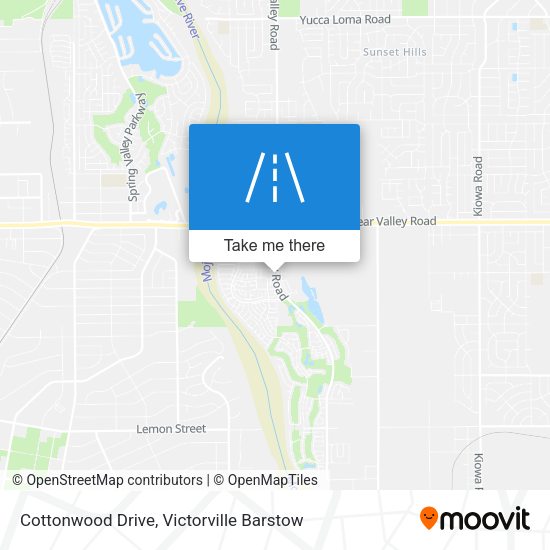 Mapa de Cottonwood Drive