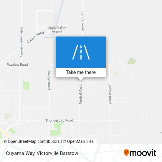 Mapa de Cuyama Way