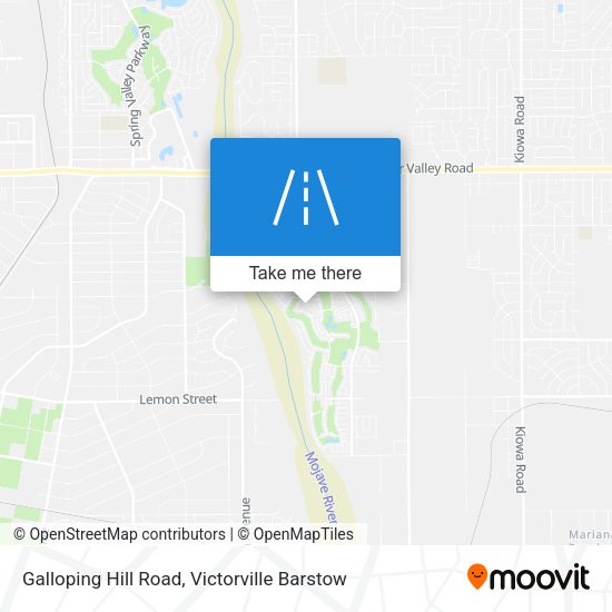 Galloping Hill Road map