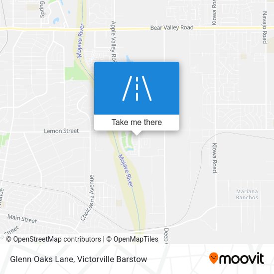 Glenn Oaks Lane map
