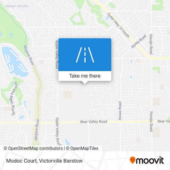 Modoc Court map