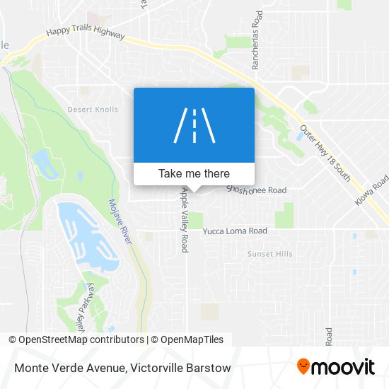 Monte Verde Avenue map