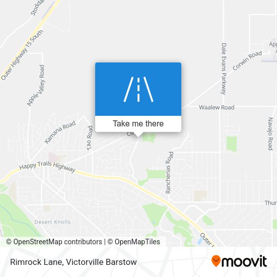 Rimrock Lane map