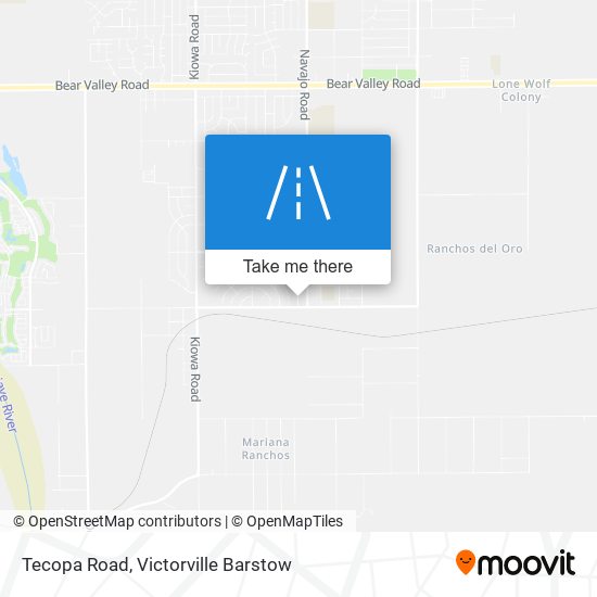 Mapa de Tecopa Road