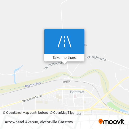 Arrowhead Avenue map