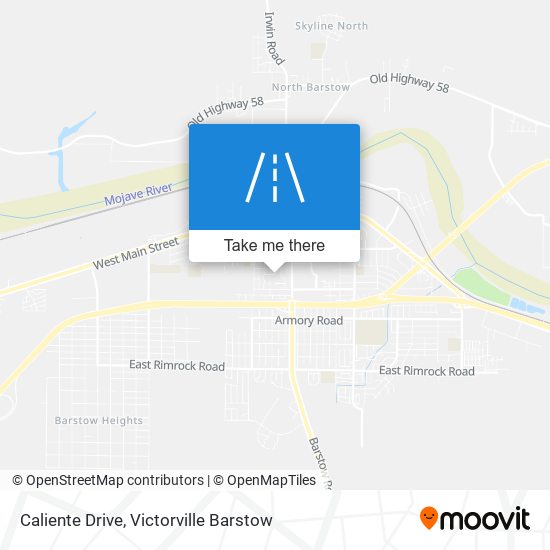 Caliente Drive map