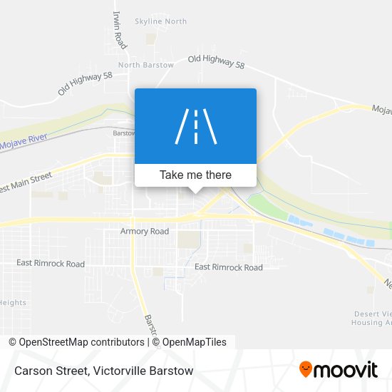 Carson Street map