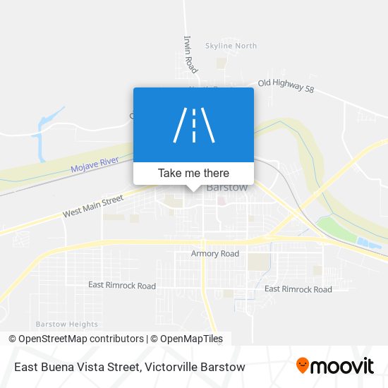 East Buena Vista Street map