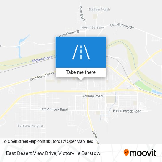 East Desert View Drive map
