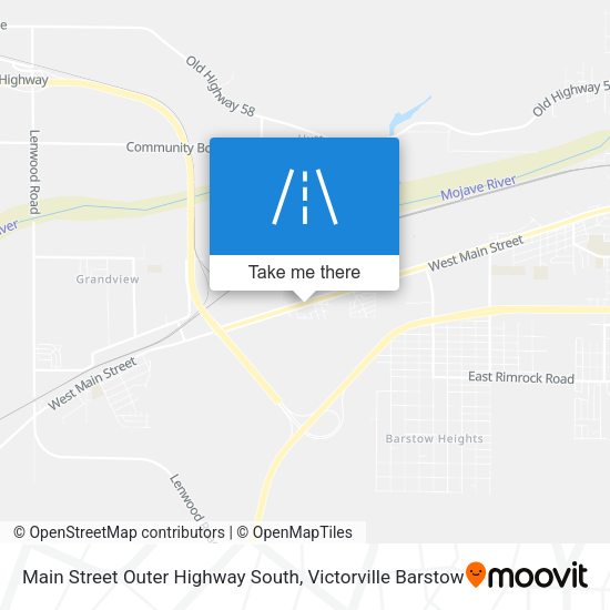 Main Street Outer Highway South map