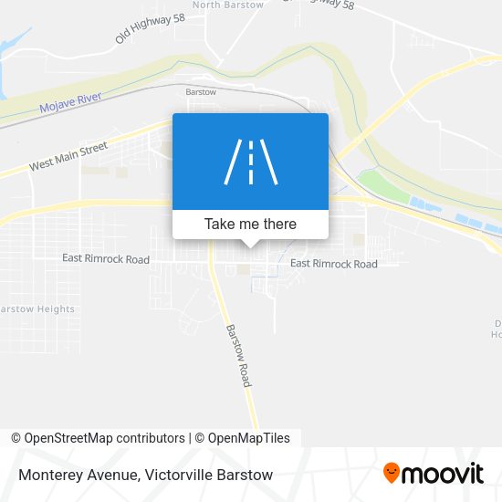 Monterey Avenue map