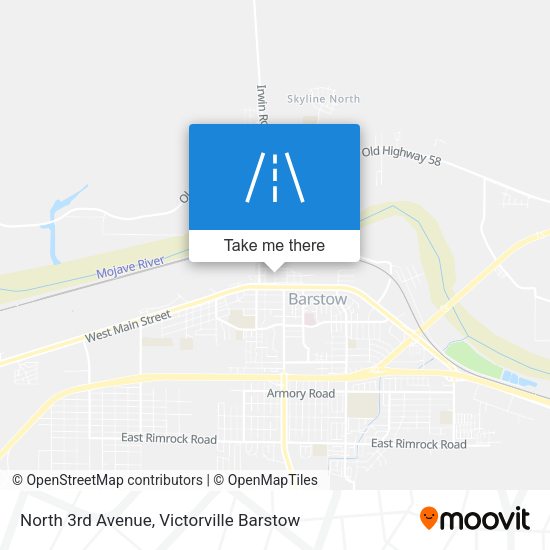 North 3rd Avenue map