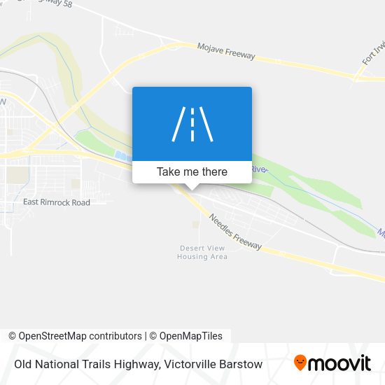 Old National Trails Highway map
