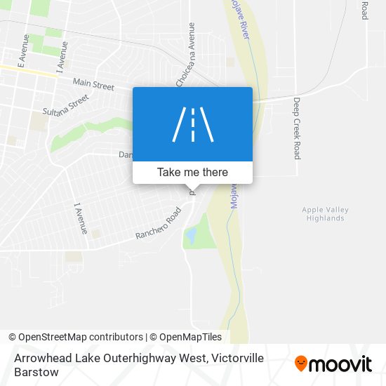 Arrowhead Lake Outerhighway West map