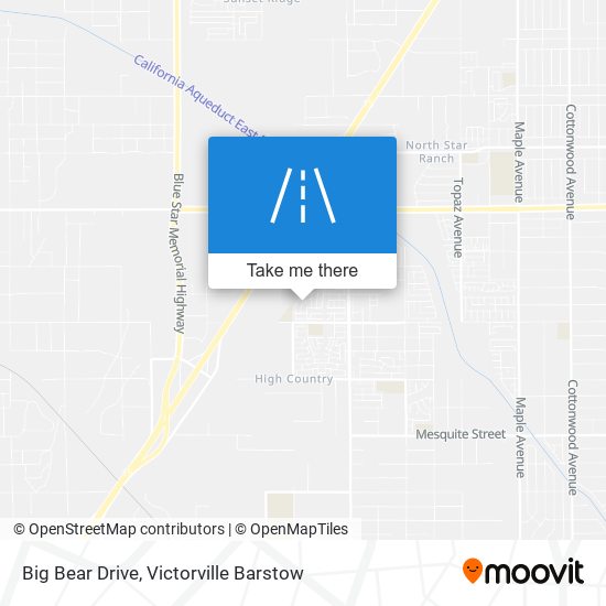 Big Bear Drive map