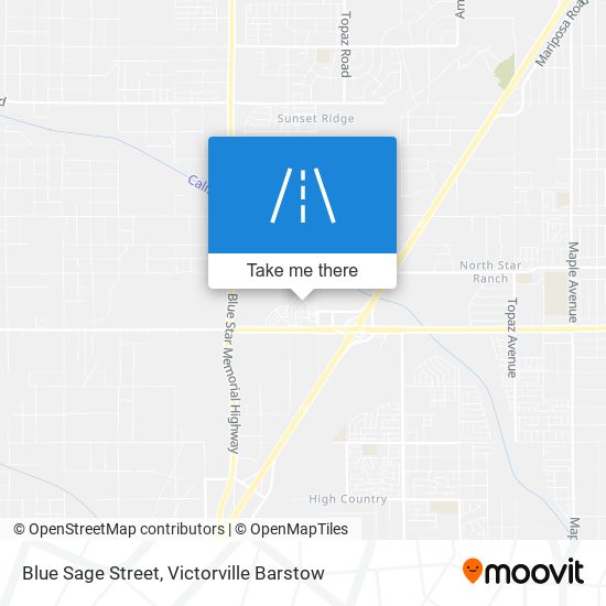 Blue Sage Street map