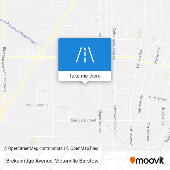 Mapa de Brekenridge Avenue