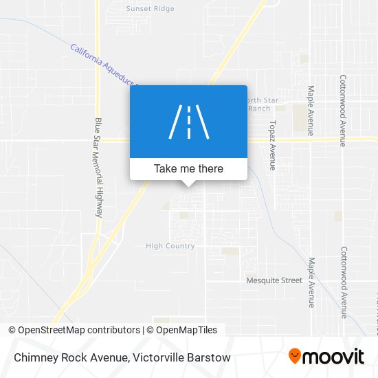 Chimney Rock Avenue map
