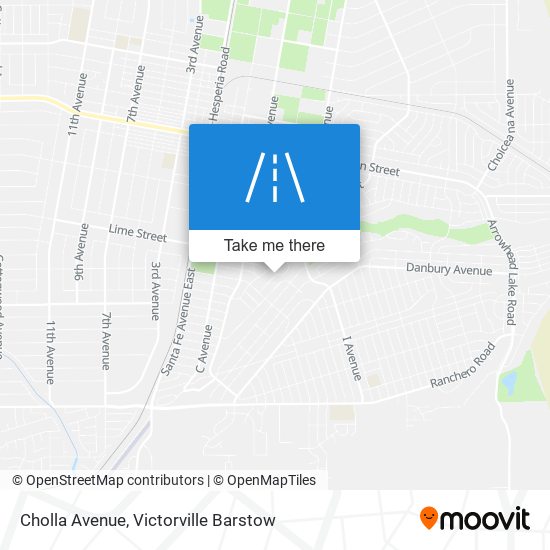 Cholla Avenue map