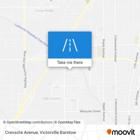 Creosote Avenue map