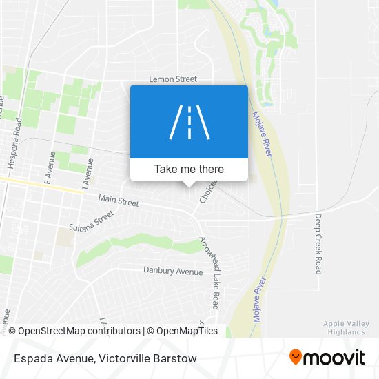 Espada Avenue map