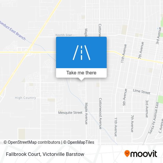 Mapa de Fallbrook Court