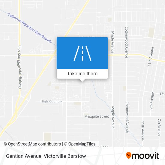 Gentian Avenue map