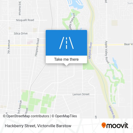 Hackberry Street map