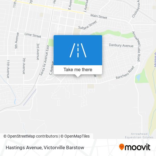 Mapa de Hastings Avenue