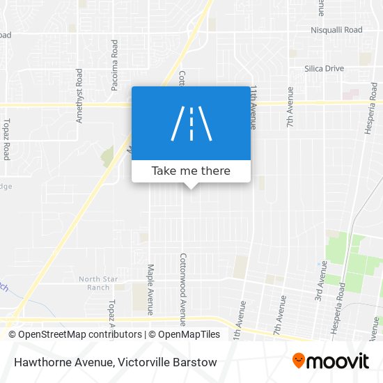 Mapa de Hawthorne Avenue