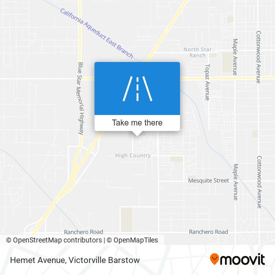 Hemet Avenue map