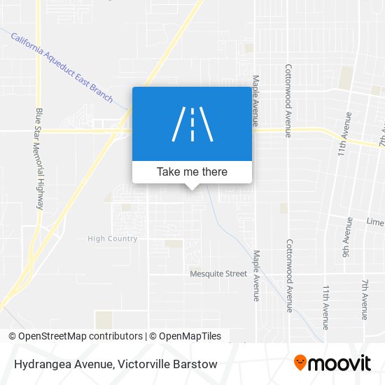Mapa de Hydrangea Avenue