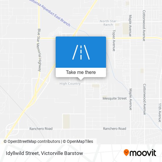 Mapa de Idyllwild Street