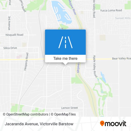 Jacaranda Avenue map