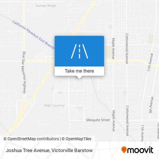 Mapa de Joshua Tree Avenue