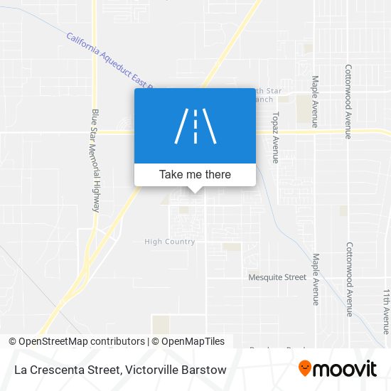 Mapa de La Crescenta Street