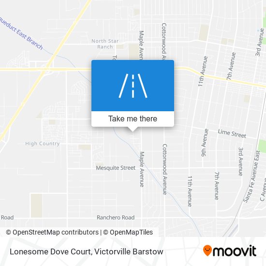 Mapa de Lonesome Dove Court