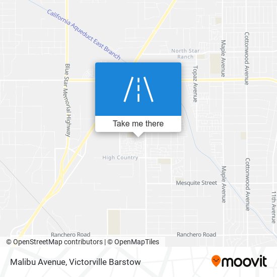 Mapa de Malibu Avenue