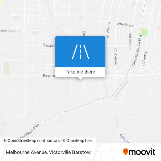 Mapa de Melbourne Avenue