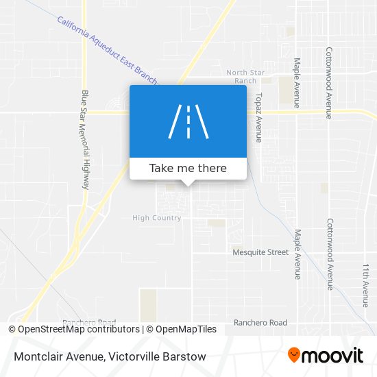 Mapa de Montclair Avenue