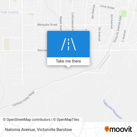 Natoma Avenue map