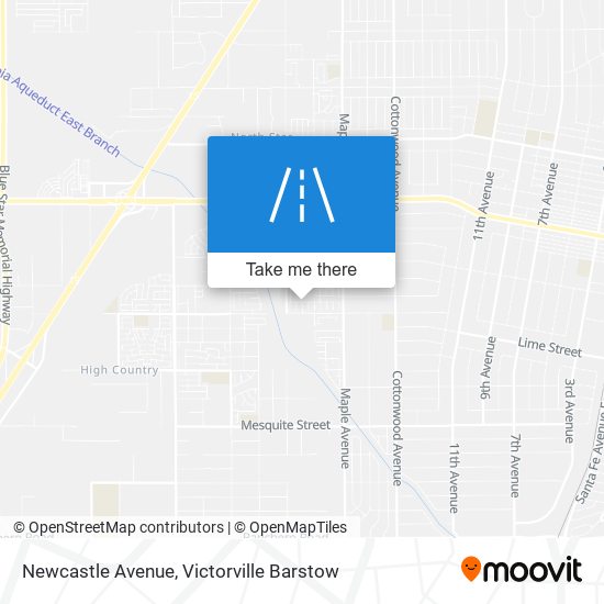 Mapa de Newcastle Avenue