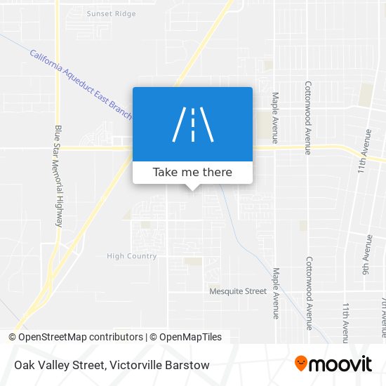 Oak Valley Street map